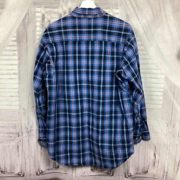Wrangler Riggs Workwear Blue Flannel Shirt L - Picture 7 of 8